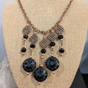 Elegant Black and Gold Necklace